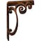 Ekena Millwork Avery Wrought Iron Bracket, (Triple center brace), Antiqued Bronze 2"W x 5 1/2"D x 8"H BKTM02X05X08TAVABZ - alternate 2